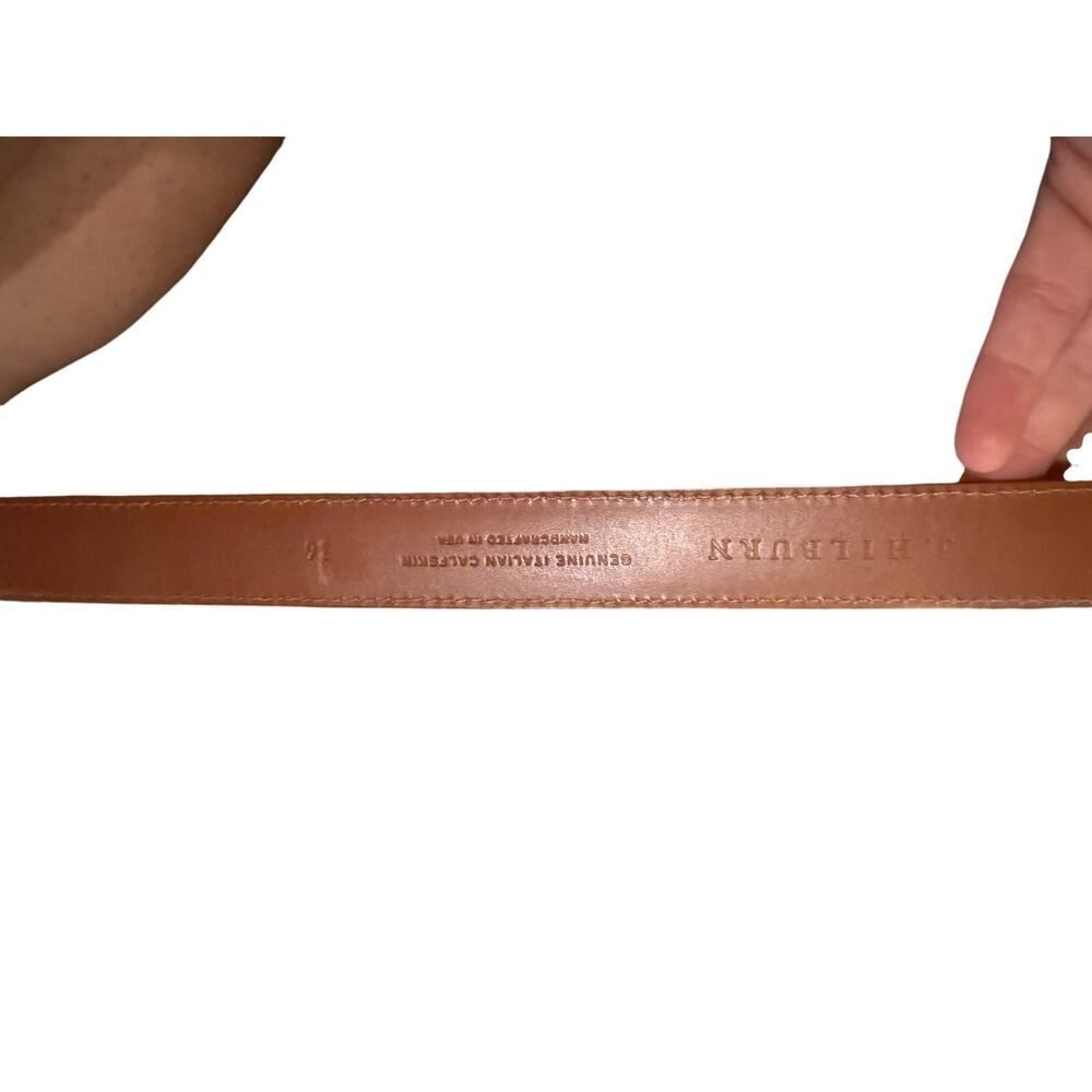 J. Hilburn Italian Calfskin Leather Belt Men's Sz. 36 Made in USA - Picture 4 of 6